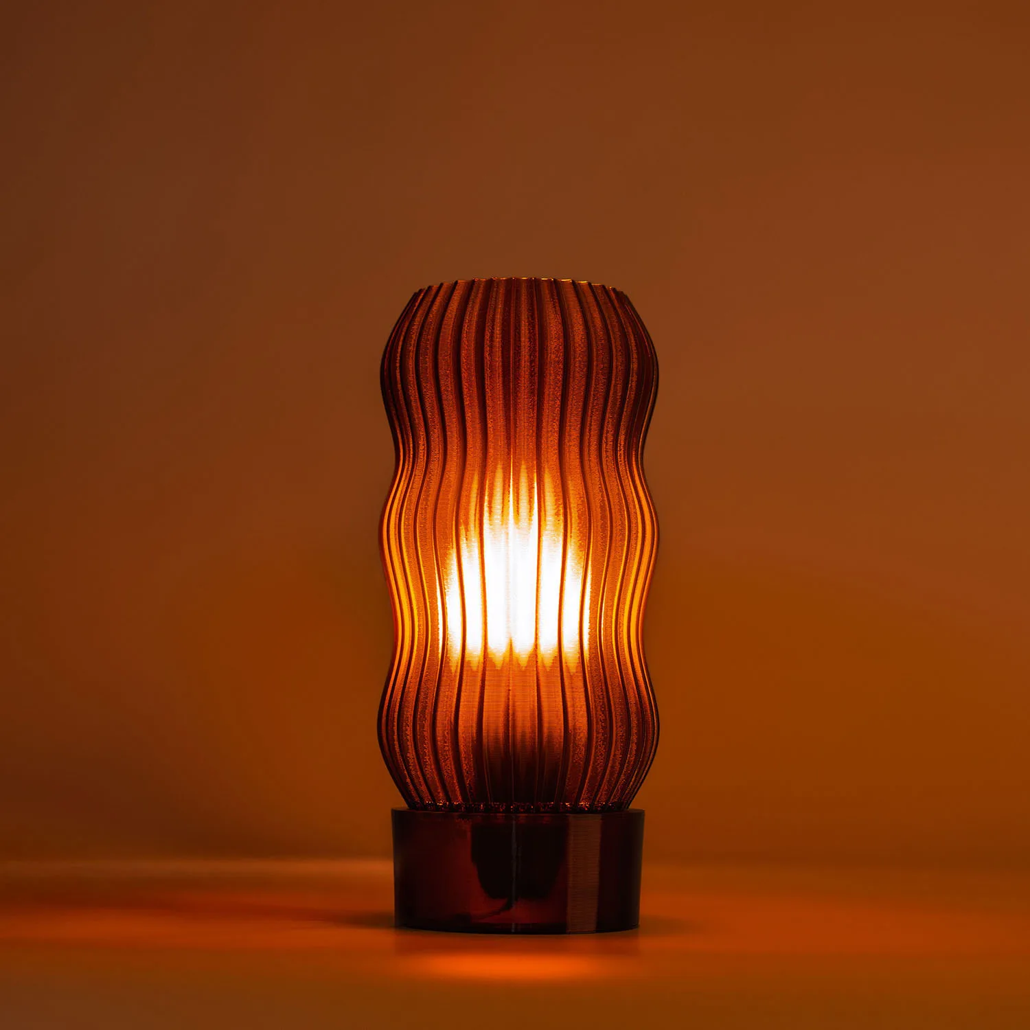 WAVY Table Lamp - Amber - 3DECO